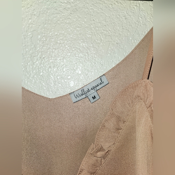 🫚EUC Wishlist Ruffle Camisole in Ginger Size Medium🫚 - Picture 5 of 9